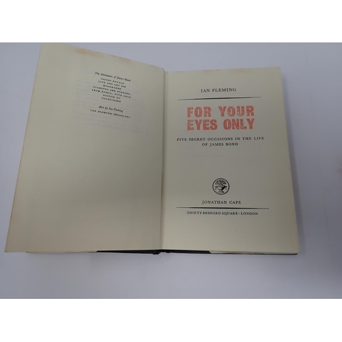 50 - FLEMING, Ian, For Your Eyes Only, Five Secret Occasions in the Life of James Bond, pub. Jonathan Cap... 