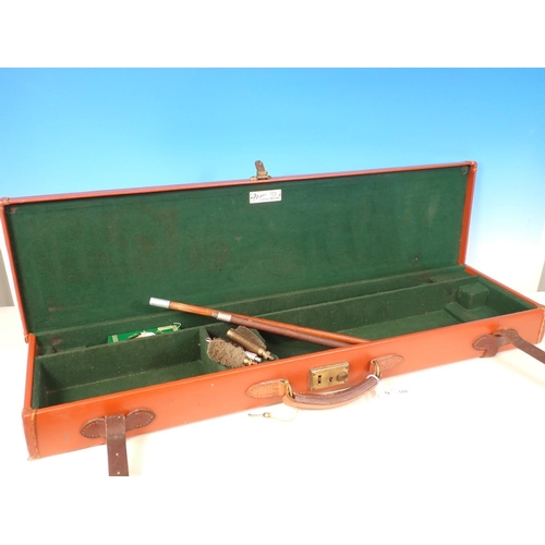 508 - A Brady leather fitted Gun Case 2ft 9in W