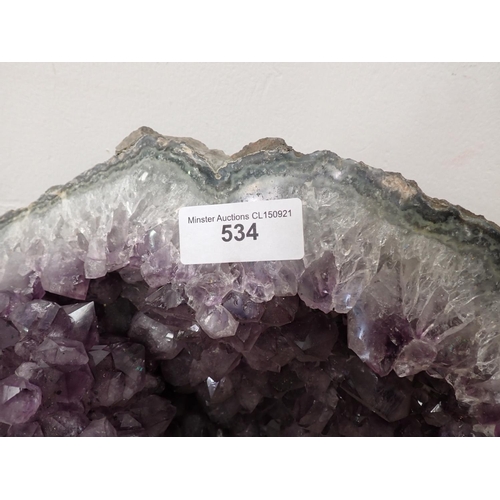 534 - A large Amethyst Specimen 14 1/2in W