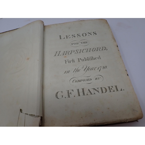 56 - CROFT William, Composer, Musica Sacra or Select Anthems in Score, London, in two volumes and HANDEL ... 