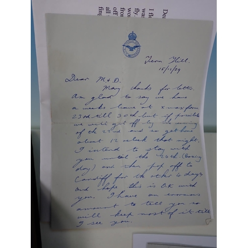 579 - A collection of four letters from Flight Sgt. Robert Stephens a Blenheim Night Fighter Pilot with No... 