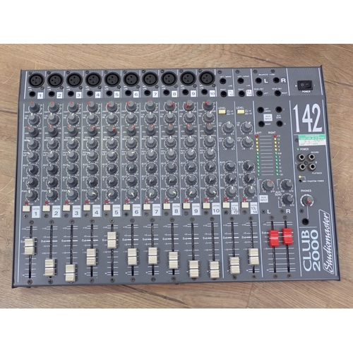 604 - A Studiomaster Club 2000 Mixing Console, 12 channel and a Samson PL1602 Mixer (passed PAT)