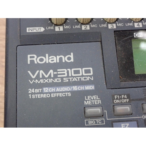 605 - A Roland VM-3100 Mixing Station with owner's manual