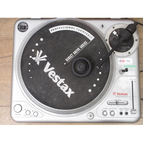 606 - A Numark KMX01 CD Mixer, a Vestax CDX15 Mixer and a Vestax professional Turntable