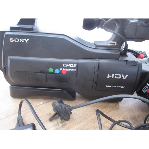 612 - A Sony HDV Video Camera and a Black and Decker Screwdriver