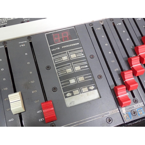 644 - An Allen & Heath Sabre Plus 32-Channel Mixing Console with A&H RPS 4 power supply and a box of spare... 