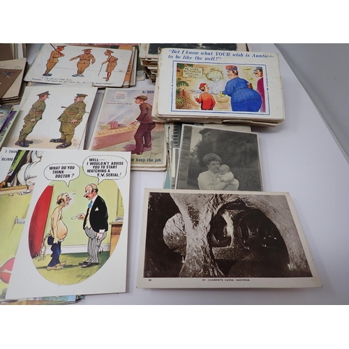 65 - A large quantity of humerous Postcards and some topographical subjects