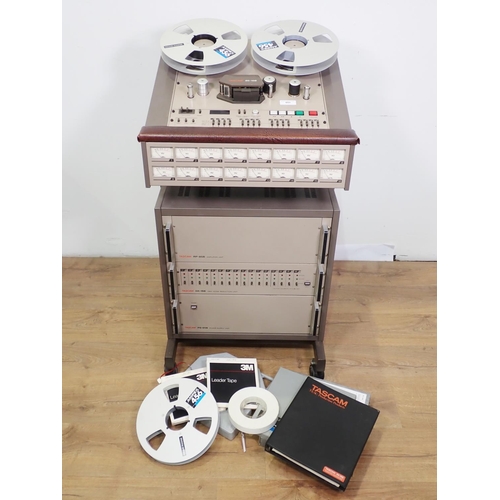 A Tascam 85-16B Reel to Reel Tape Recorder, Tascam RP-85B Amplifier Unit,  Tascam DX-16B DBX Noise Re