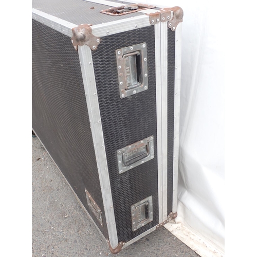 652 - A large Flight Case, 69in W x 15in H x 40in D fitted with casters