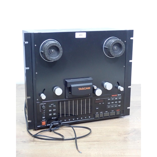 653 - A Tascam TSR-8  8 track Reel to Reel Tape Recorder with owner's manual (passed PAT, plug removed)