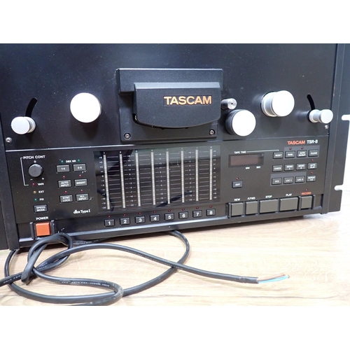 653 - A Tascam TSR-8  8 track Reel to Reel Tape Recorder with owner's manual (passed PAT, plug removed)