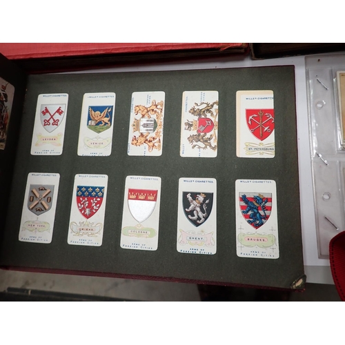 66 - Five Cigarette Card Albums, Mitchells, Wills, Players and two small William Gossage and Sons Albums,... 