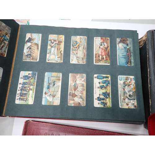 66 - Five Cigarette Card Albums, Mitchells, Wills, Players and two small William Gossage and Sons Albums,... 