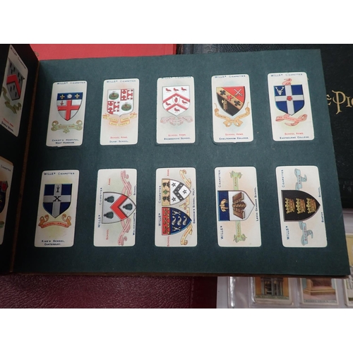 66 - Five Cigarette Card Albums, Mitchells, Wills, Players and two small William Gossage and Sons Albums,... 