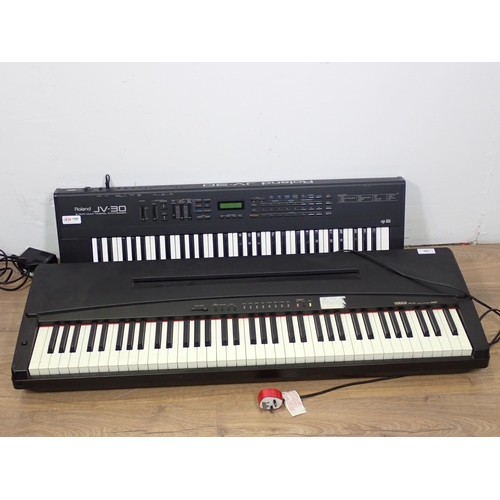 662 - A Yamaha YPP-50 Electric Piano (no stand) and a Roland JV-30 Electric Keyboard