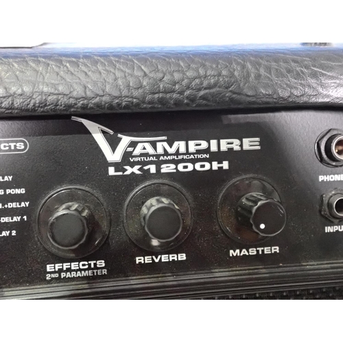 686 - A Behringer V-Ampire LX1200H 2 x 60W Digital Guitar Modelling Amplifier Head (passed PAT)