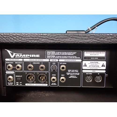 686 - A Behringer V-Ampire LX1200H 2 x 60W Digital Guitar Modelling Amplifier Head (passed PAT)