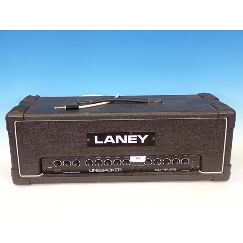 690 - A Laney Linebacker 100 Reverb Amp Head