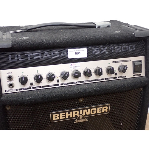 691 - A Behringer Ultrabass BX1200 120W Combo Bass Guitar Amp