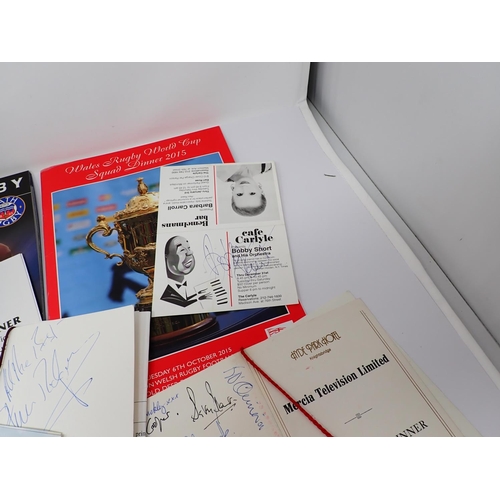 76 - A collection of Autographs, chiefly sporting related, Rugby, Cricket (both local and international) ... 