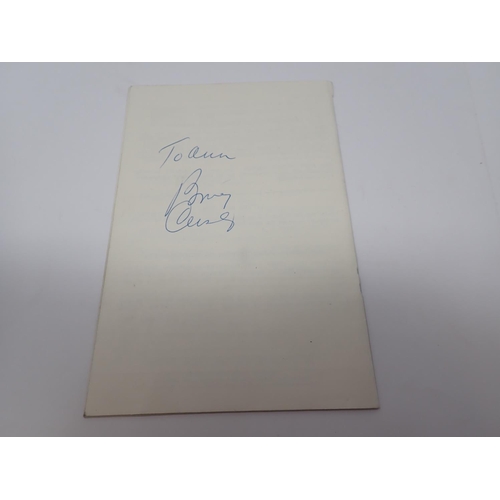 77 - Autographs including:- Dick Francis, a letter from Penny Chase to a Mrs Butler, Bing Crosby on rever... 