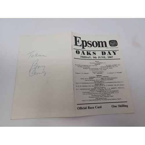 77 - Autographs including:- Dick Francis, a letter from Penny Chase to a Mrs Butler, Bing Crosby on rever... 