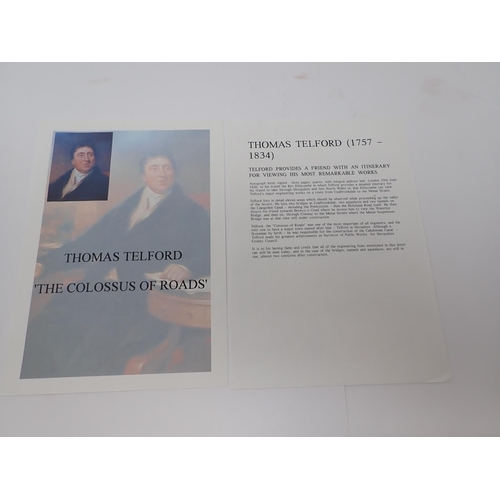 78 - A signed letter from Thomas Telford 'The Colossus of Roads' with suggested route to travel in Wales ... 