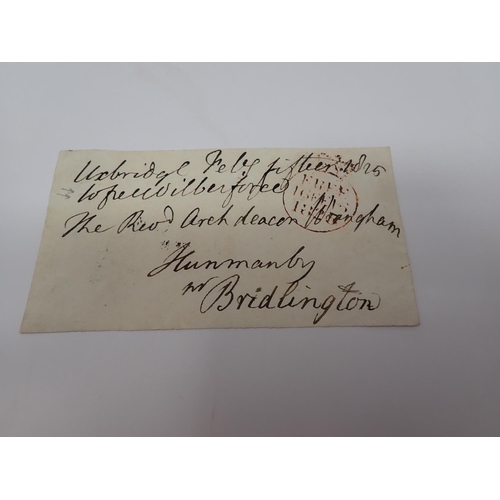 79 - Three letters written to Messrs Lloyds, Solicitors, Ludlow, Shropshire, dated 1817, another note sig... 