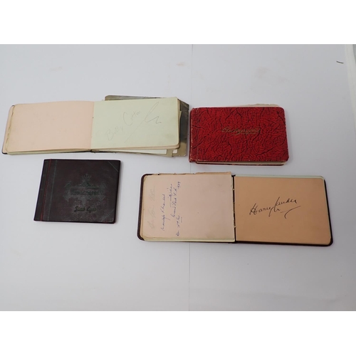 80 - Seven small Autograph Books, 1930's-1940's, theatre people principally, Ivor Novello, Hermione Gingo... 