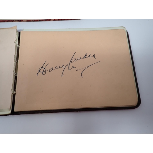 80 - Seven small Autograph Books, 1930's-1940's, theatre people principally, Ivor Novello, Hermione Gingo... 