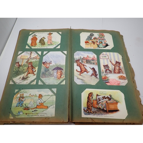 81 - A Postcard Album containing Louis Wain cards, approx 270 cards