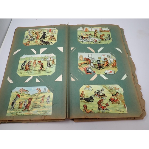 81 - A Postcard Album containing Louis Wain cards, approx 270 cards