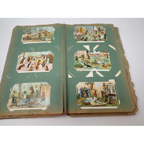 81 - A Postcard Album containing Louis Wain cards, approx 270 cards