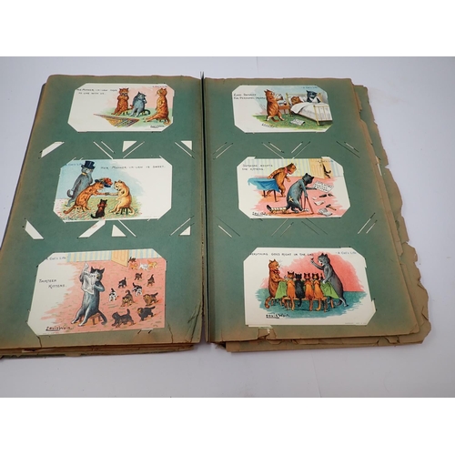 81 - A Postcard Album containing Louis Wain cards, approx 270 cards