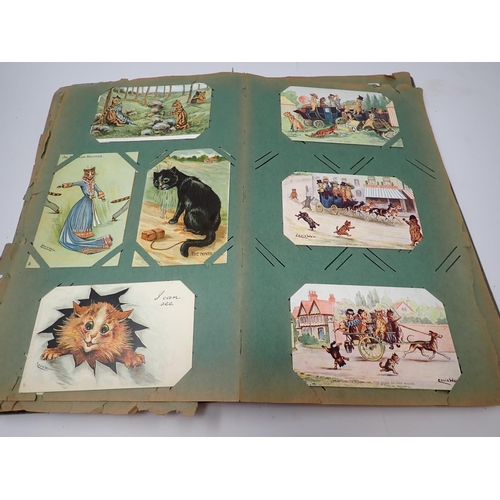 81 - A Postcard Album containing Louis Wain cards, approx 270 cards