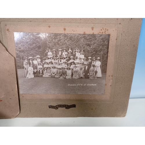 84 - A Victorian Photograph Album, portrait photographs and family groups, some loose photographs and a s... 