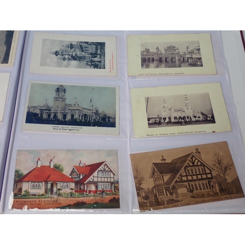 89 - A Postcard album of 216 Exhibition Cards, many coloured (1)