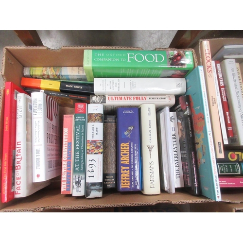 1086 - Box of Books, many relating to Clocks and Antiques and three other Boxes of Books