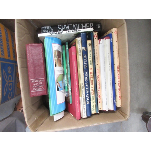 1086 - Box of Books, many relating to Clocks and Antiques and three other Boxes of Books