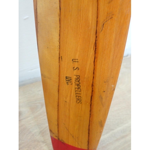 149 - A vintage wooden Propeller, stamped 