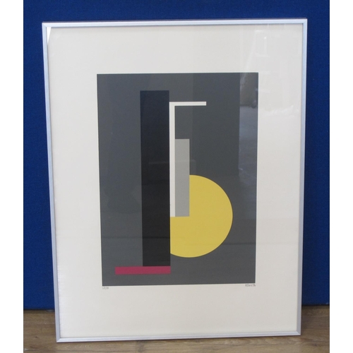 291 - FOLLOWER OF VICTOR VASERELY. Abstract, colour screen print, indistinctly signed in the lower margin ... 