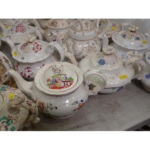 340 - A collection of 19 various Teapots