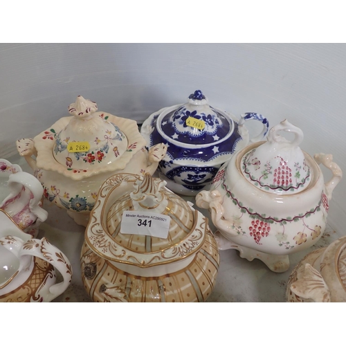 341 - A collection of 19th Century Cream Jugs and Sucriers