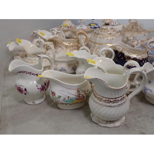 341 - A collection of 19th Century Cream Jugs and Sucriers