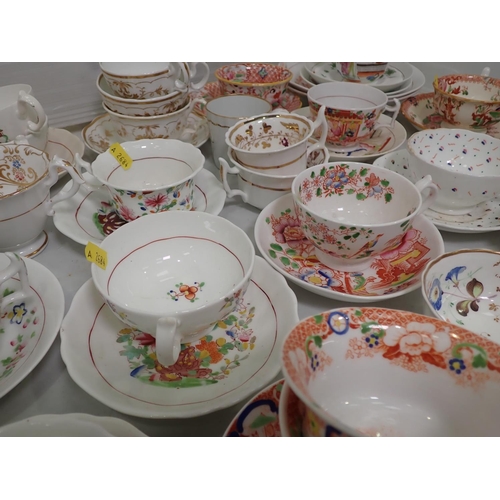 357 - Assorted Tea Cups and Saucers, Cake Plate and other Dishes