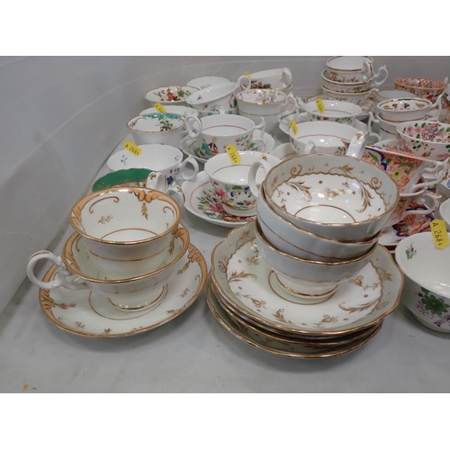 357 - Assorted Tea Cups and Saucers, Cake Plate and other Dishes