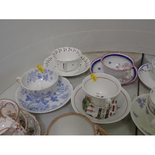 358 - Assorted Victorian and later Tea Cups and Saucers, various designs