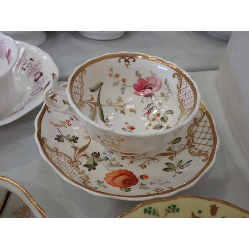 358 - Assorted Victorian and later Tea Cups and Saucers, various designs