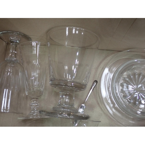 385 - Three various Decanters, wine glasses etc