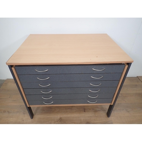 394 - A modern Plan Chest of six drawers, 3ft 4in W